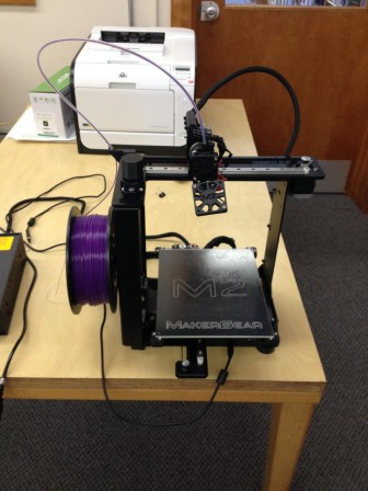 3D Printer at Maplewood Library Hilton Branch (credit Maplewood Library)