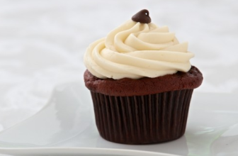 Gigi's Black Velvet cupcake is "outrageously chocolate-y."