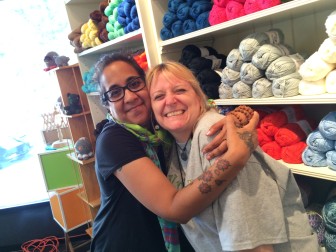 Meera Kothari and Marie Downes — a changing of the guard at Knitknack