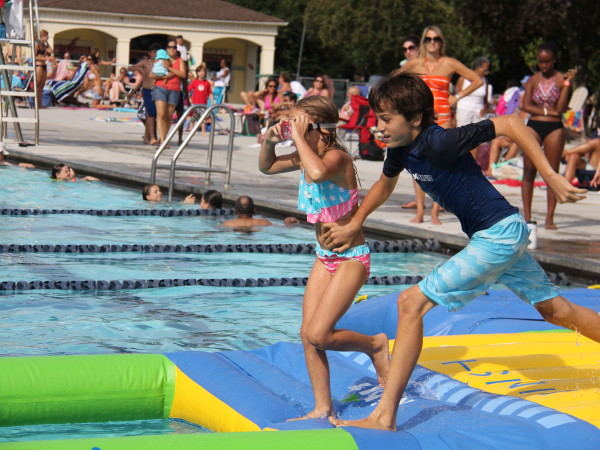 Claire Sinclair captured the excitement of the Maplewood Pool Obstacle Course on Monday, August 11.