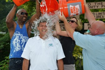 Mayor DeLuca takes the ALS Ice Bucket Challenge