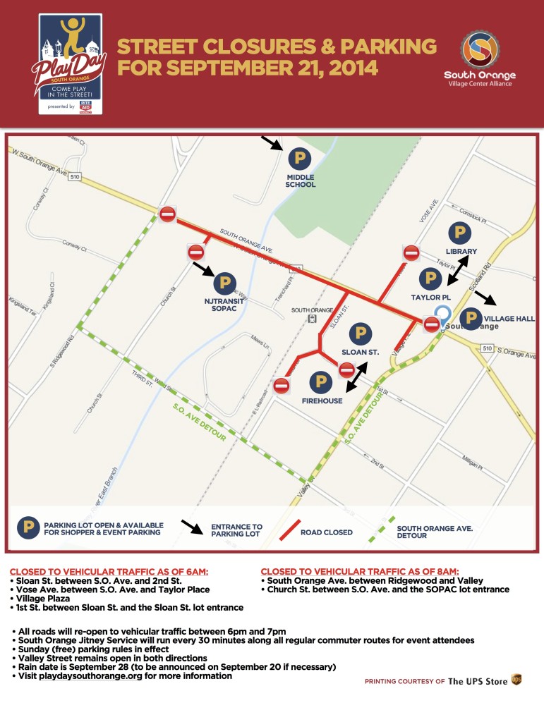 PlayDay Parking Map