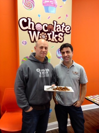 Chocolate Works owners Randy Guttenberg and Rob Weiss (credit Elizabeth Alterman)