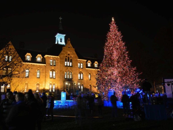 Seton Hall Christmas Tree Lighting December 2 - The Village Green