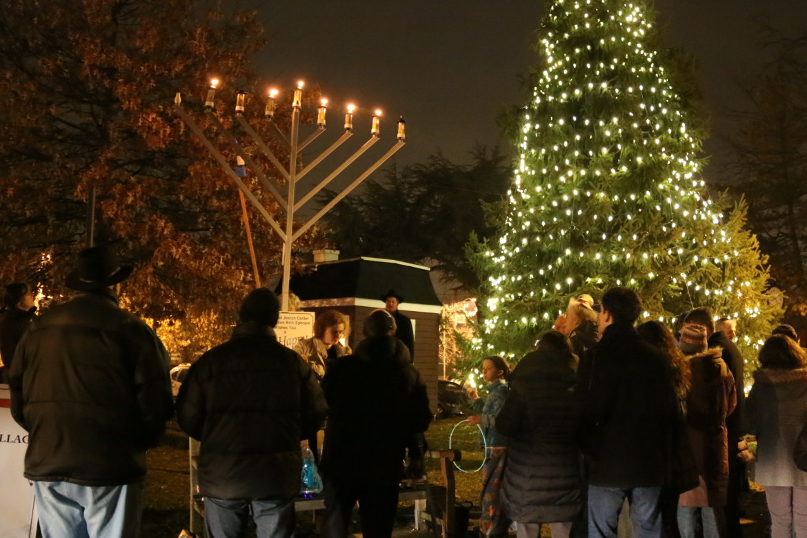 Maplewood Menorah Lighting 2014