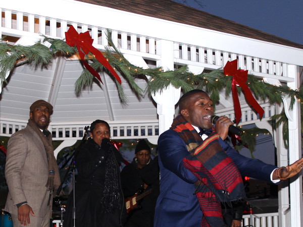 Bruno Lee and Friends rock the Springfield Avenue tree lighting and Holiday Festival.