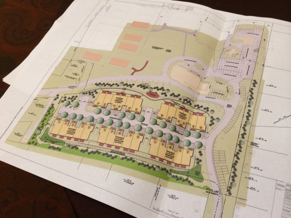 BNE Real Estate Group presented this plan for townhomes to neighbors of Orange Lawn Tennis Club in December.