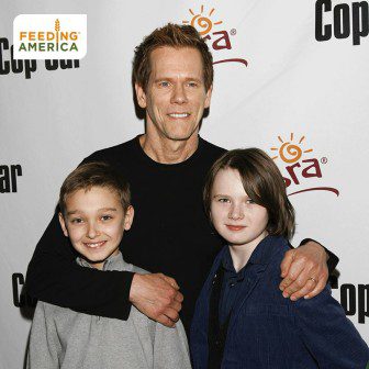 South Orange's James Freedson-Jackson (left) with Kevin Bacon and Hays Wellford at the Sundance Film Festival 2015.