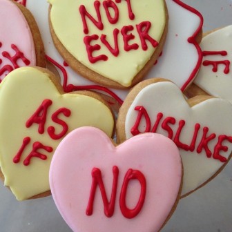 Anti-Valentine cookies from The Able Baker