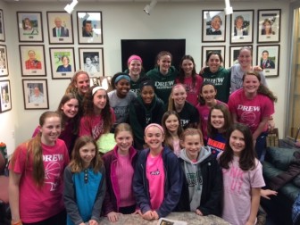 St. Joseph’s JV Girls meet the Drew University women’s basketball team after the Drew game