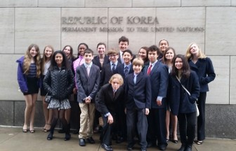 SOMS Model UN Club at Annual Conference in NYC (credit SOMS HSA)