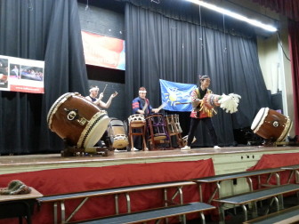 Taikoza Japanese Festival Drumming Group at Clinton School