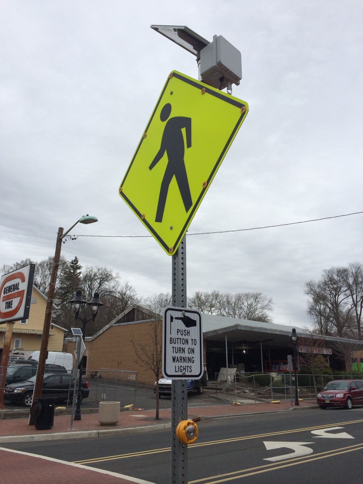 New Solar-Powered Crosswalk Signs Debut on Springfield Ave in Maplewood ...