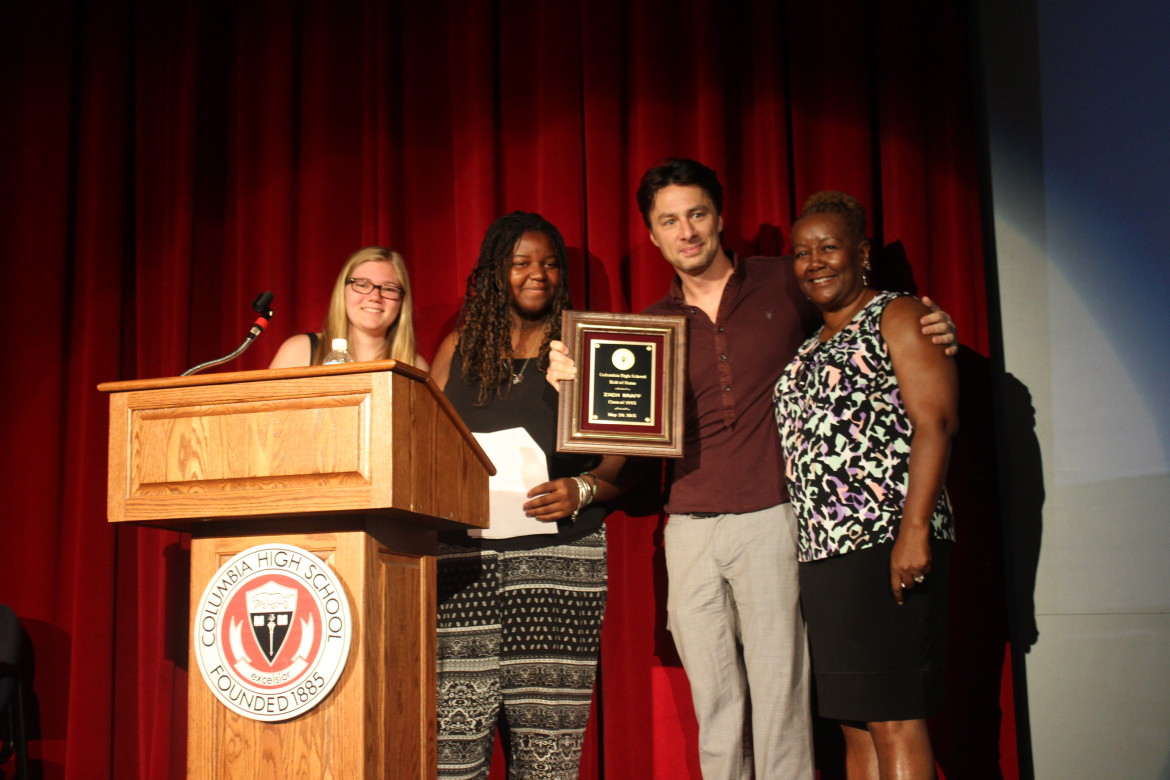 Zach Braff Inducted Into Columbia High School Hall of Fame The