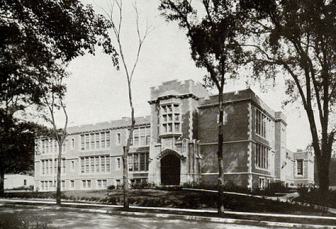 An historic photo of Montrose School on Clark St. in South Orange, NJ