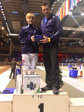 Gold Medal Winner Jack Woods with Coach Serge Vashkevich