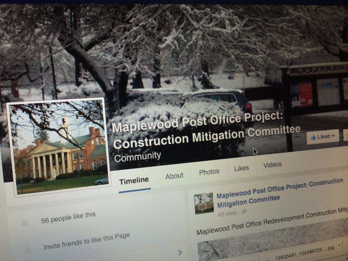 Maplewood Offering Post Office Construction Updates Via site, Email