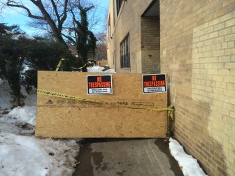 Sidewalk between Post Office and parking lot closed on Saturday, Jan. 30, 2016