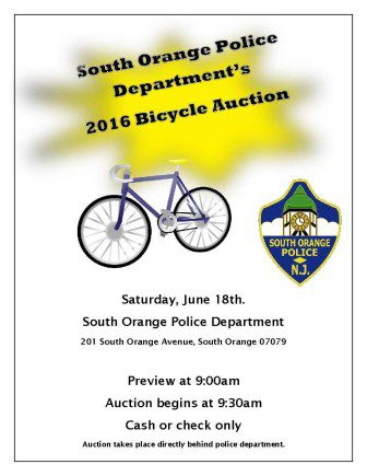 2016 South Orange Bike Auction