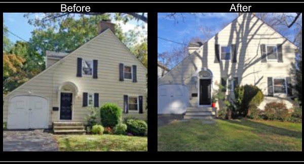 Millburn home before and after (Amy Harris)