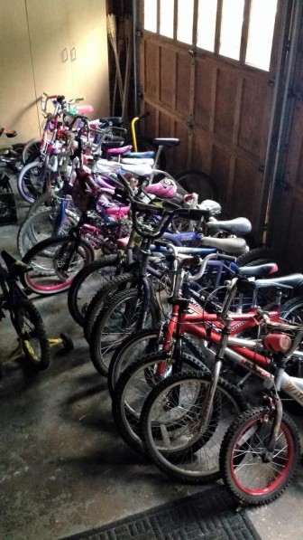 Bikes Collected by Boy Scout Maxwell Winters