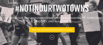#Notinourtwotowns pledge