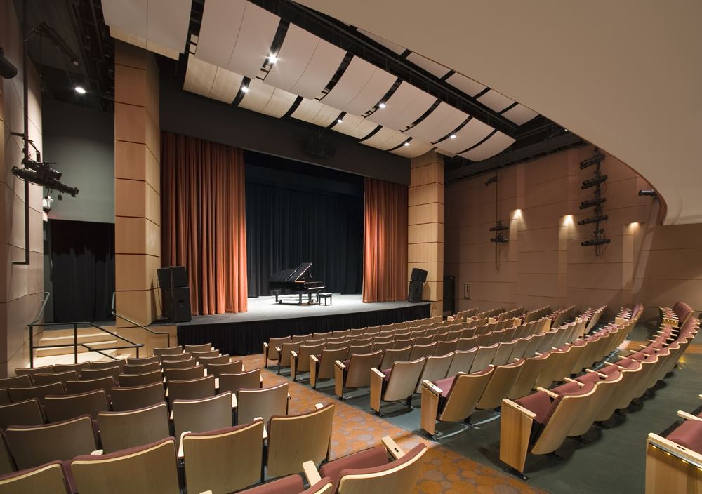SOPAC-South Orange Performing Arts Center, Location: South Orange, NJ, Architect: RKT&B Architects. This is the description of this image.