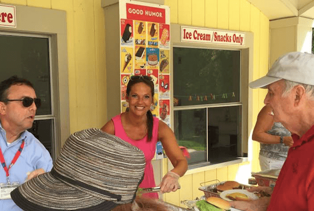 Melissa Mancuso at the Township employees' picnic earlier this month