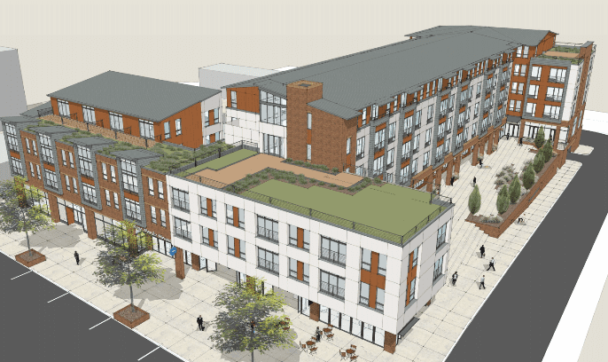 Proposed 106-unit project for 4th & Valley