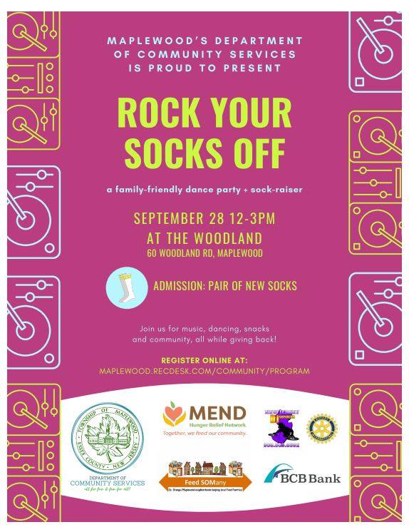 Rock Your Socks Off at Socktober Sock Drive at Maplewood's Woodland
