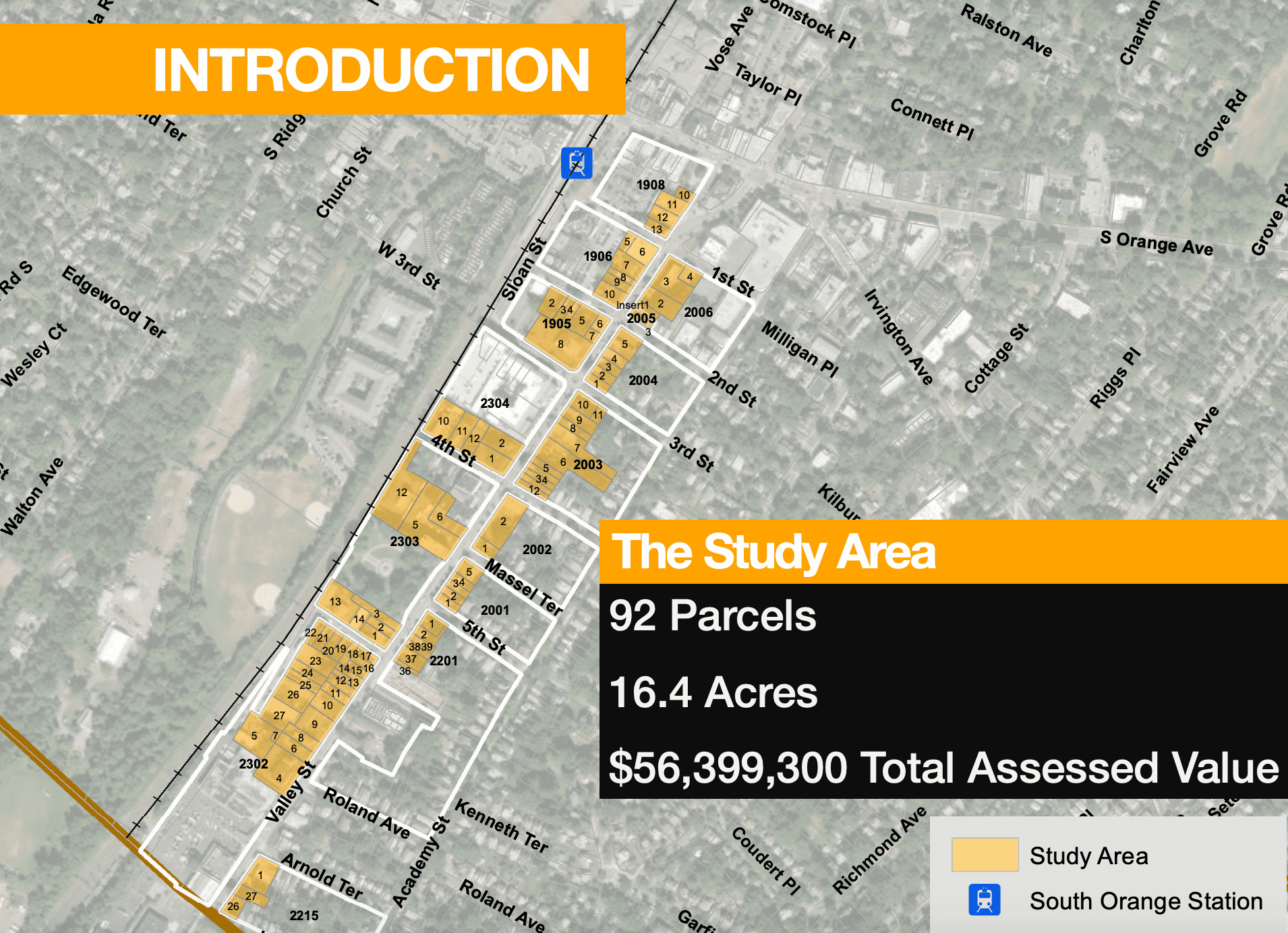 South Orange Study Proposes Designating Valley Street Parcels as 'Area