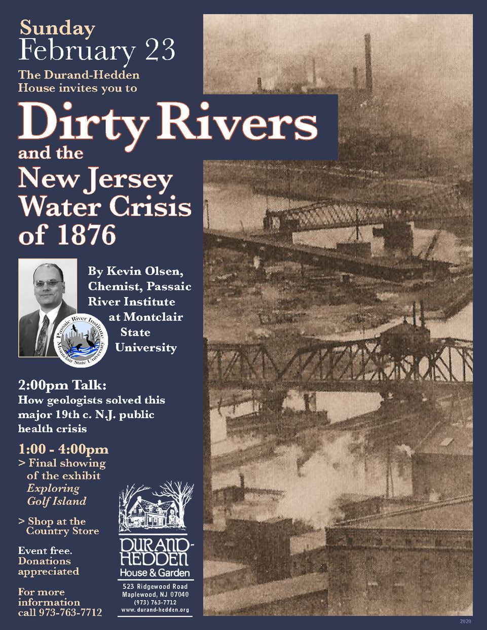 Durand-Hedden Hosts 'Dirty Rivers and the New Jersey Water Crisis of 1876' on Sunday, Feb. 23 - The Village Green