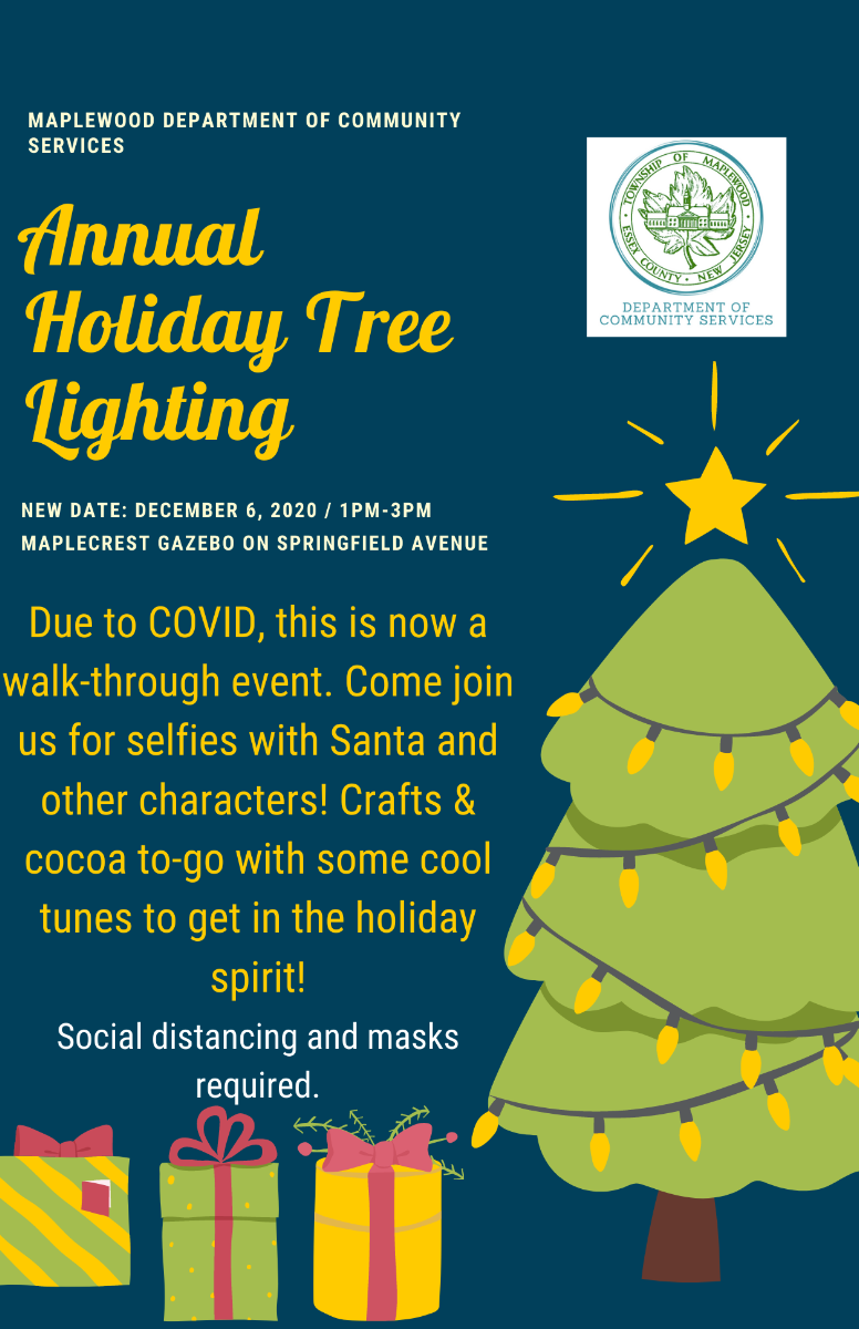 Maplewood Christmas Tree Walk 2022 Date Change: Springfield Ave. Holiday Tree Lighting Is December 6 – Festive  From Afar - The Village Green