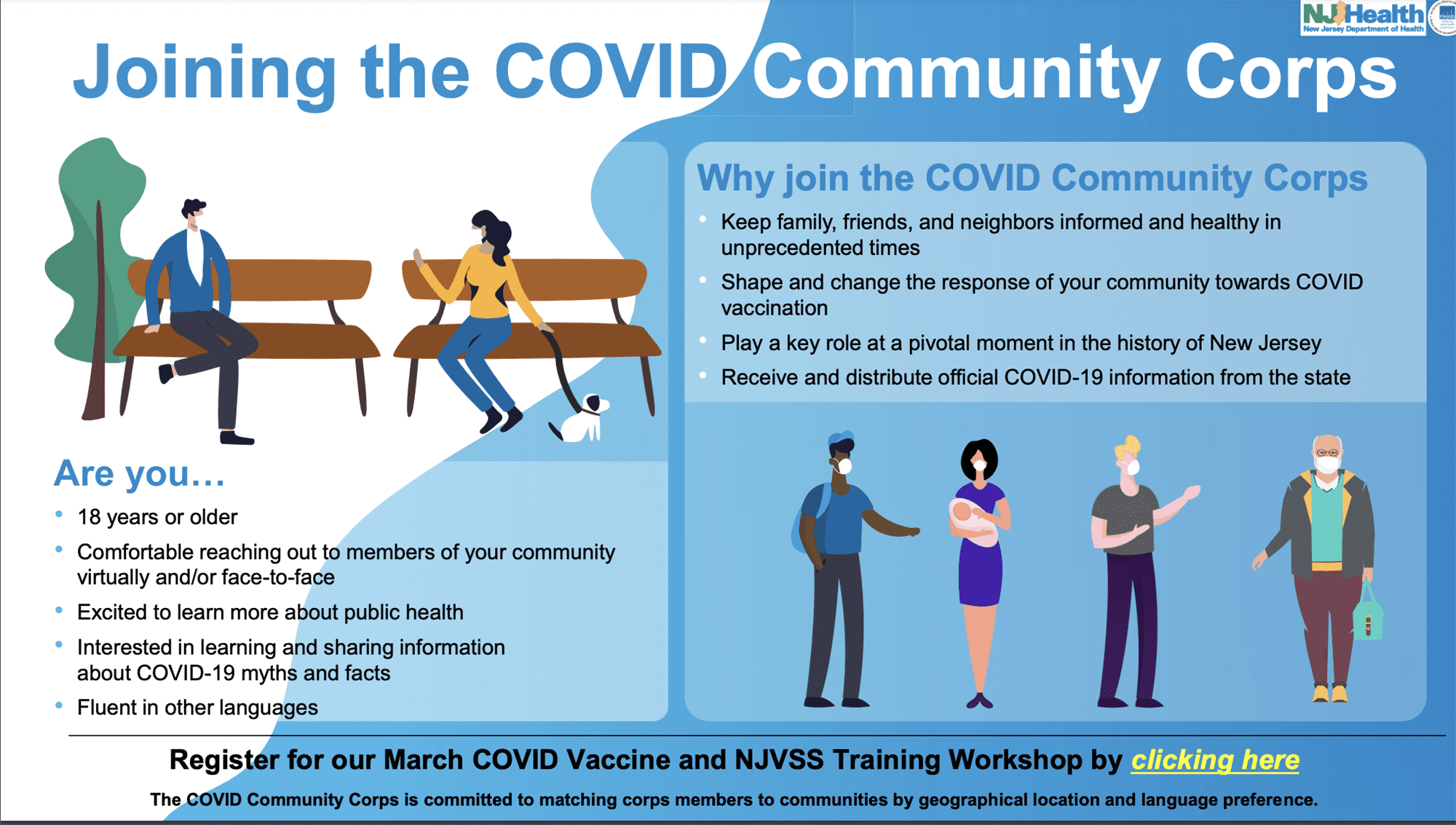 Maplewood Health Department Volunteer for the NJ COVID Community Corps