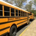School buses at Marshall Elementary School