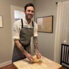 Matt Ruzga, making pasta.