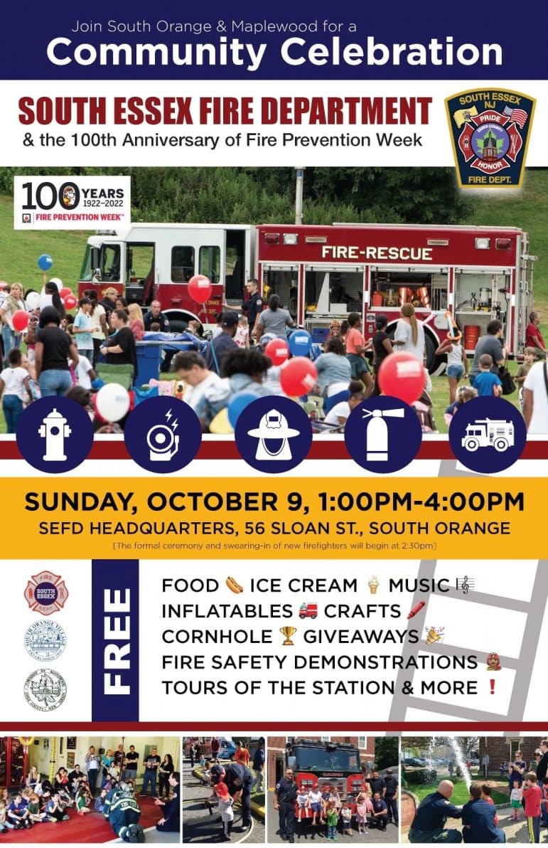 Maplewood & South Orange To Celebrate New South Essex Fire Dept