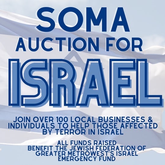100+ SOMA Businesses Donate to Virtual Auction to Support Emergency Relief  in Israel - The Village Green