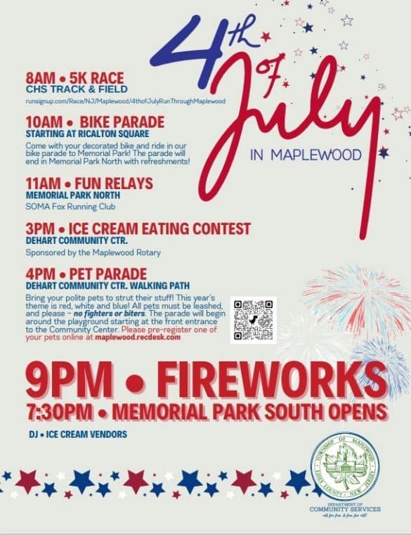 Maplewood to Welcome July 4th With Pets, Parades, Ice Cream, 5K ...