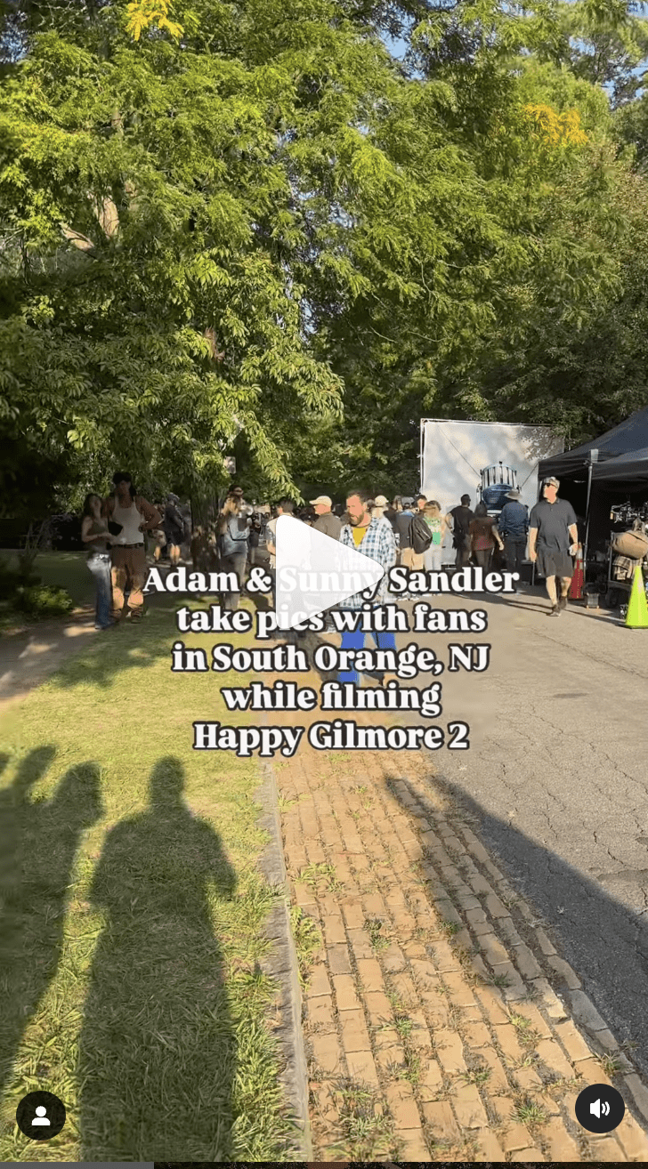 VIDEO: Adam Sandler spotted filming in South Orange and Maplewood