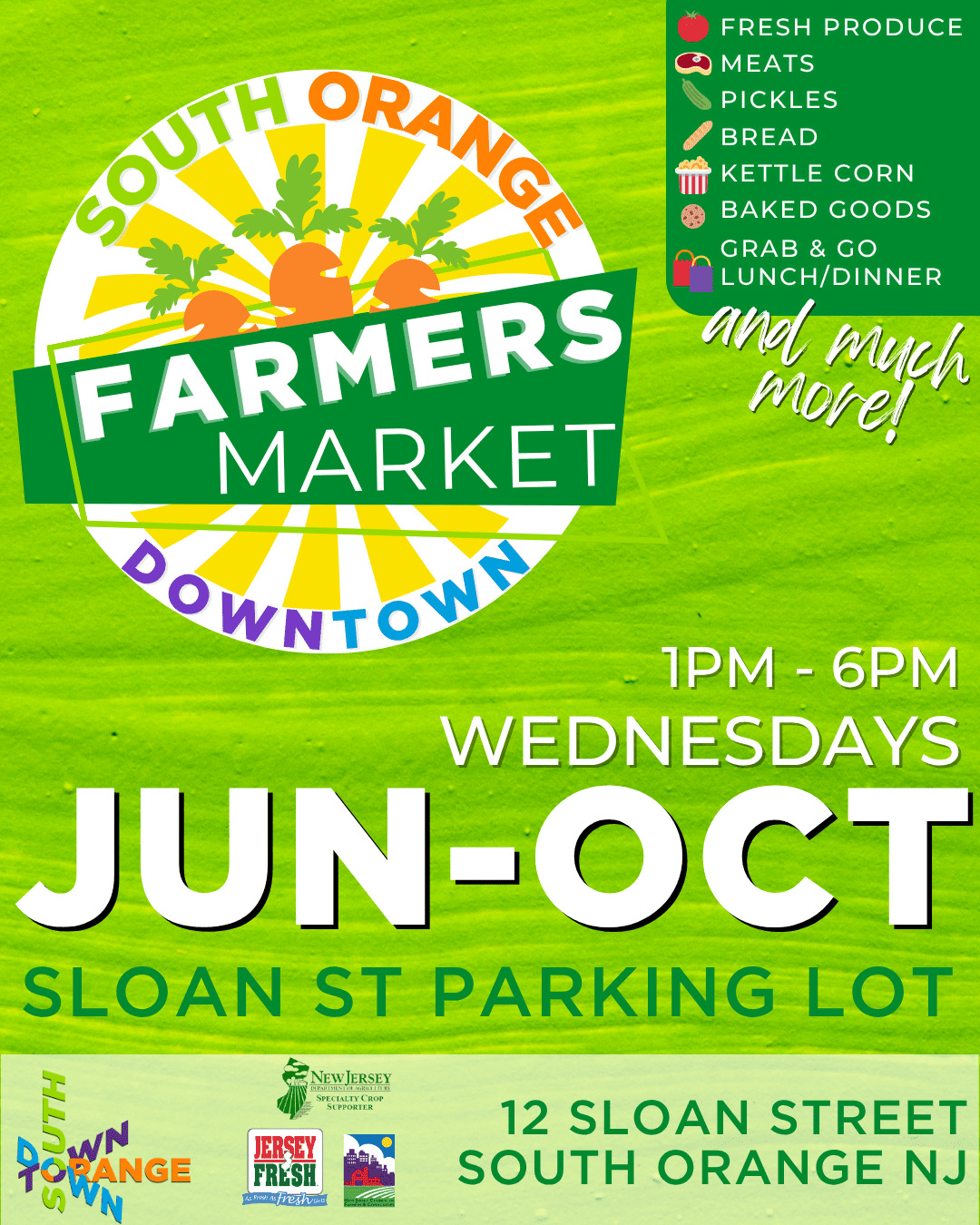 South Orange Farmers Market Opens Wednesday, June 4 - The Village Green