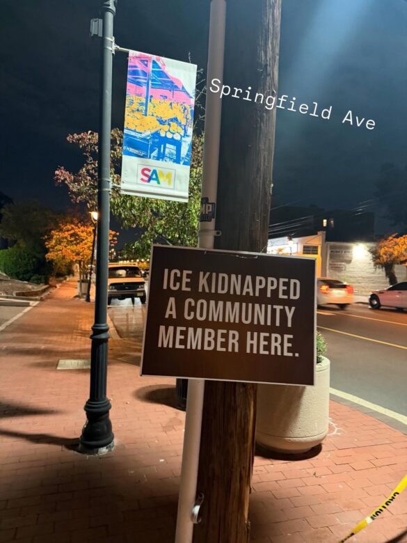 ICE Sign Springfield Ave